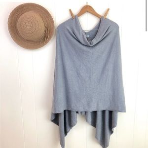 Barefoot Dreams CozyChic Lite Poncho Pullover Shawl ONE SIZE